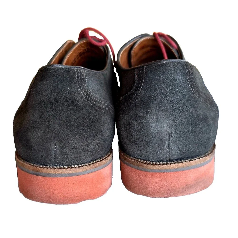 Studio Belvedere London II Men's Size 12 D Suede Oxfords Derby Shoes Made Brazil